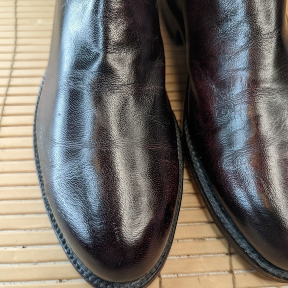 Lucchese Classic men\'s sz 8.5D black cherry leather round toe Western Boots. Gre main image 10